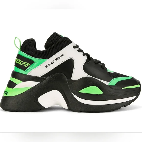 New Naked Wolfe Chunky Platform Sneakers size 7 - Picture 2 of 2